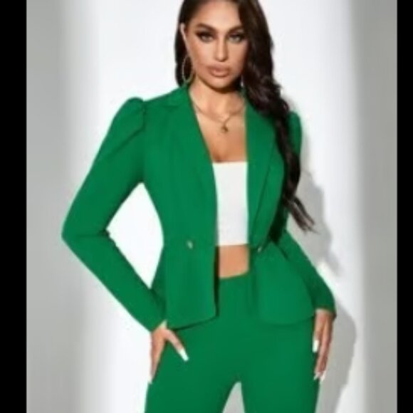 Long Sleeve Suit Jacket And Pants Set - Picture 3 of 7